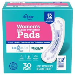 Kroger® Light Absorbency Regular Length Pads
