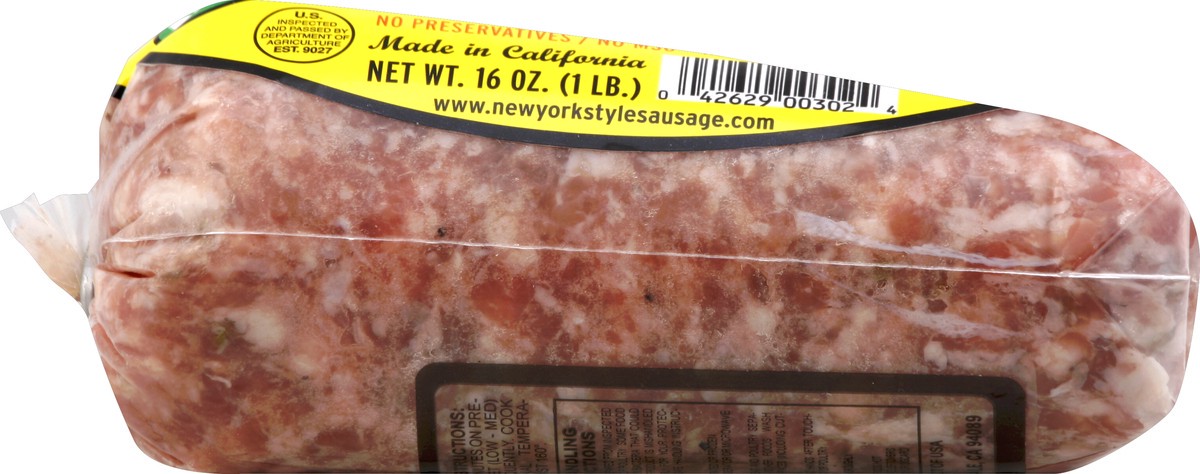 slide 4 of 5, New York Style Sausage Company Mild Italian Sausage Roll - 16oz, 