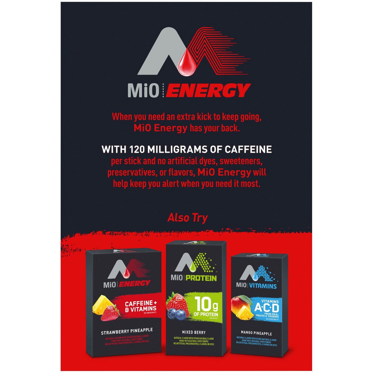 slide 8 of 8, MiO Energy Wicked Citrus Powdered Drink Mix, 10 ct; 0.53 oz