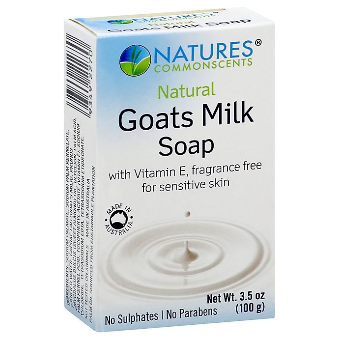 slide 1 of 1, Natures Commonscents Natural Goats Milk Fragrance Free Bar Soap, 3.5 oz