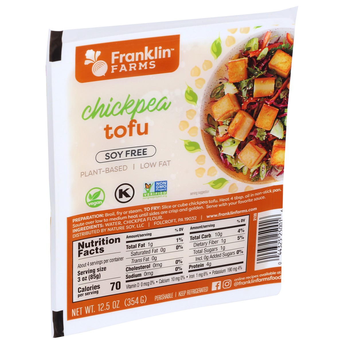 slide 9 of 10, Franklin Farms Tofu Chickpea - 12.5 OZ, 12.5 oz