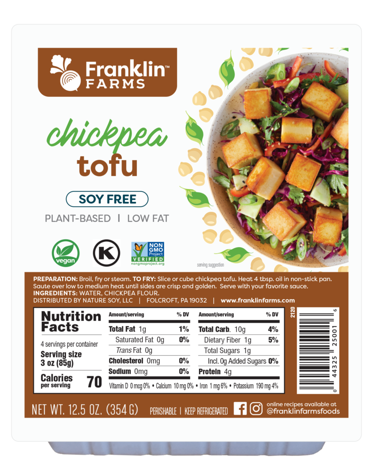 slide 1 of 10, Franklin Farms Tofu Chickpea - 12.5 OZ, 12.5 oz