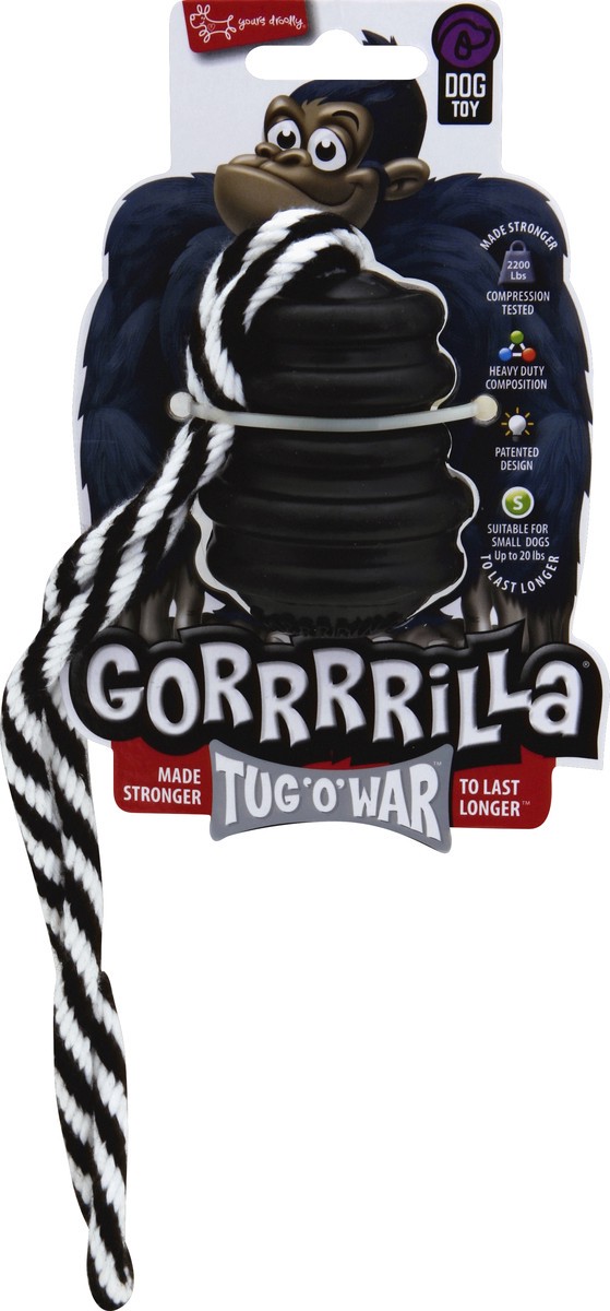 slide 2 of 2, MultiPet Gorrrrilla Tug 'o' War Small Dog Toy with Rope, 2.5 in