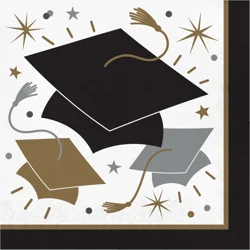 Creative Converting Glowing Grad Lunch Napkin, 50 ct.