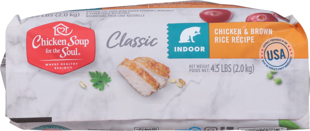 slide 13 of 14, Chicken Soup For The Soul Where Healthy Begins Indoor Classic Chicken & Brown Rice Recipe Cat Food 4.5 lb, 4.5 lb