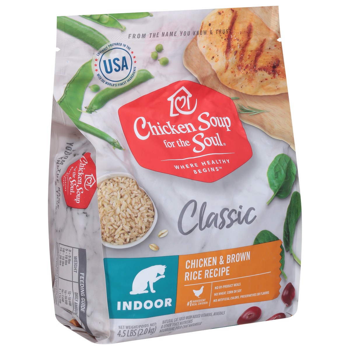 slide 9 of 14, Chicken Soup For The Soul Where Healthy Begins Indoor Classic Chicken & Brown Rice Recipe Cat Food 4.5 lb, 4.5 lb