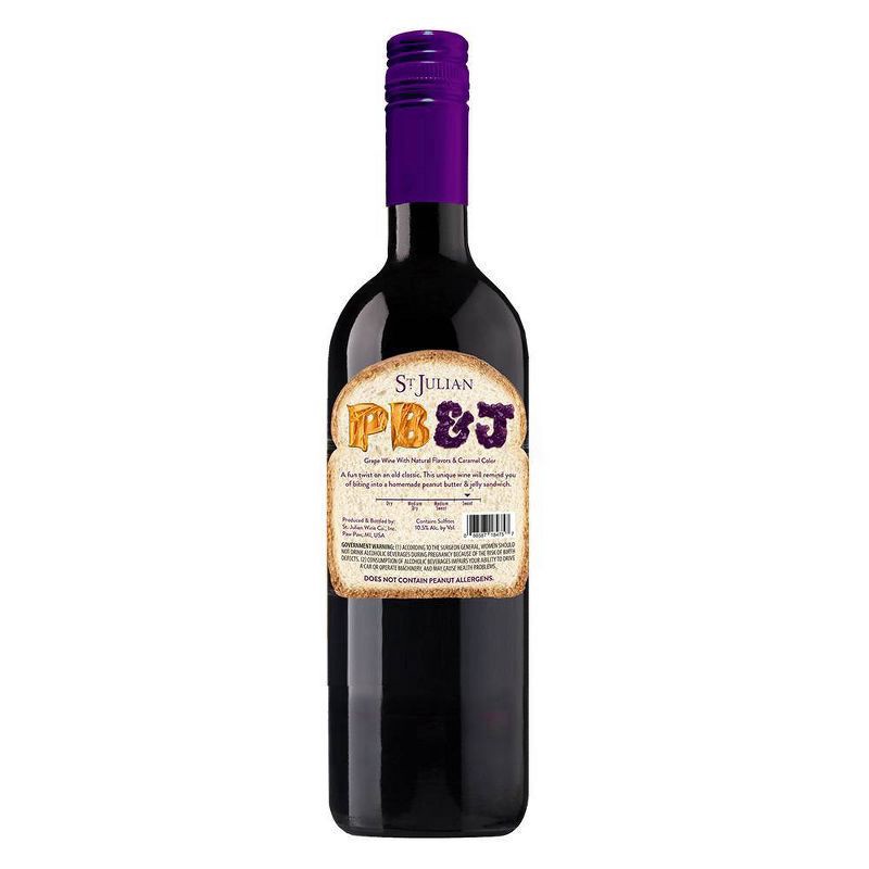 slide 4 of 4, St. Julian PB&J - 750ml Bottle, 750 ml