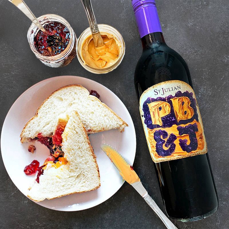 slide 3 of 4, St. Julian PB&J - 750ml Bottle, 750 ml