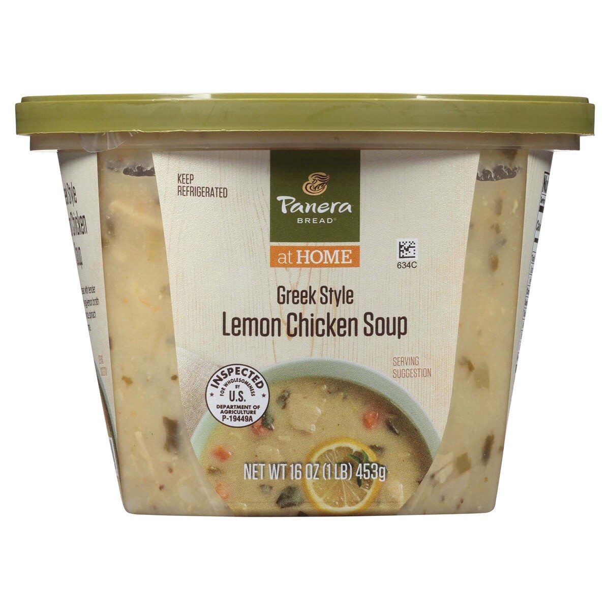 slide 1 of 11, Panera Bread Greek Style Chicken Soup, 16 OZ Soup Cup (Gluten Free), 16 oz