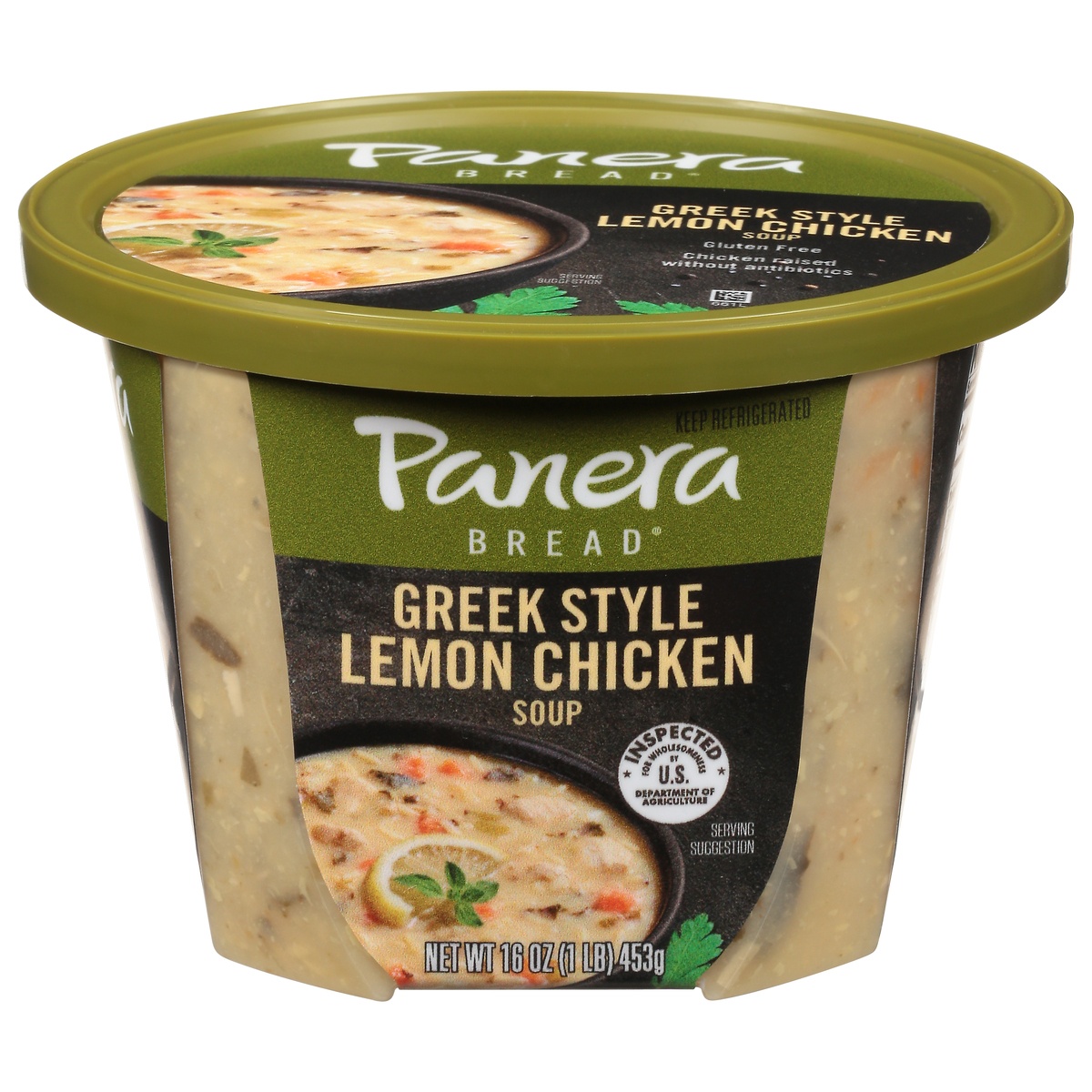 slide 1 of 1, Panera Bread Pan Greek Lem/Chix Soup, 1 ct