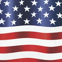 Creative Converting Festive Flag Lunch Napkin, 16 ct.