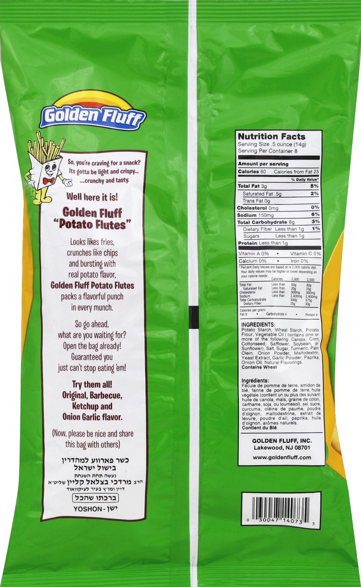 slide 2 of 6, Golden Fluff Potato Flutes 4 oz, 4 oz