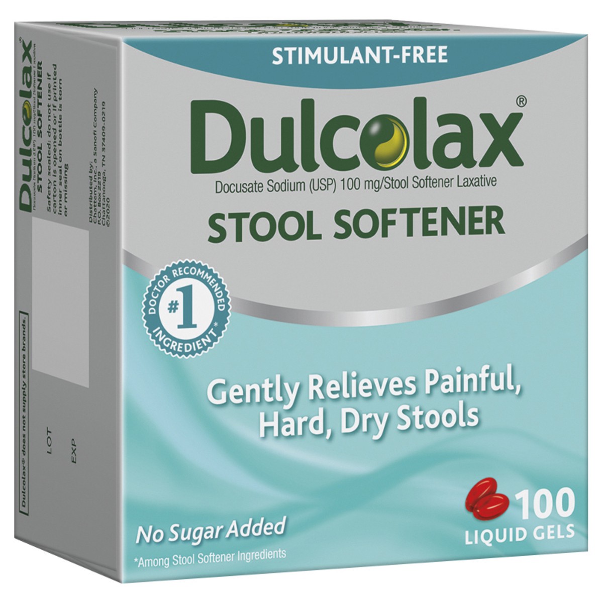 slide 2 of 9, Dulcolax 100 mg Liquid Gels Stool Softener 100 ea, 100 ct