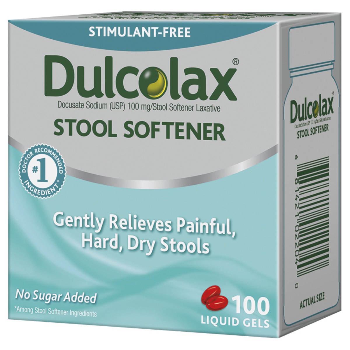 slide 3 of 9, Dulcolax 100 mg Liquid Gels Stool Softener 100 ea, 100 ct