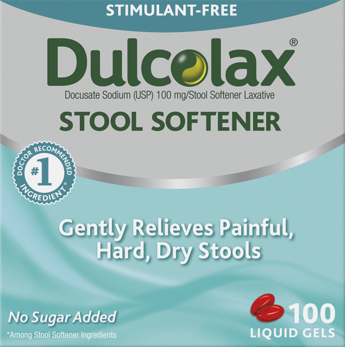 slide 6 of 9, Dulcolax 100 mg Liquid Gels Stool Softener 100 ea, 100 ct