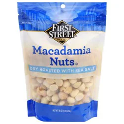 First Street Roasted Sea Salt Macadamia Nuts