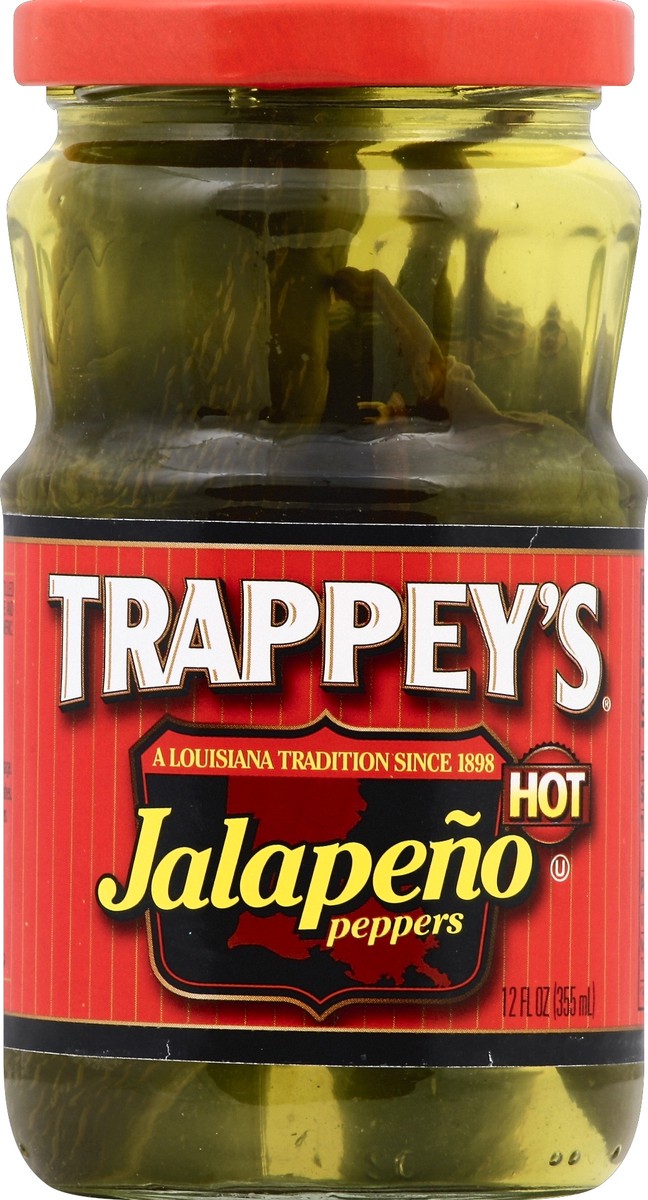 slide 2 of 2, Trappey's Hot Jalapeno Peppers 12 fl oz, 12 fl oz