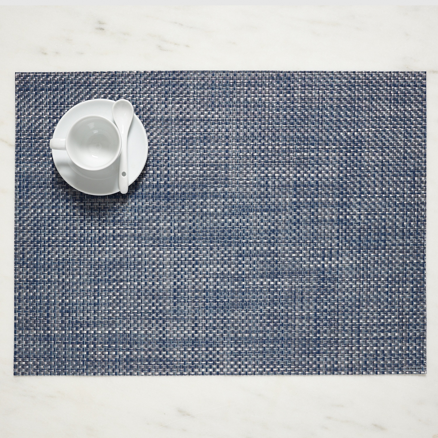 slide 1 of 1, Chilewich Basketweave Placemat, Oyster, 19 in x 14 in