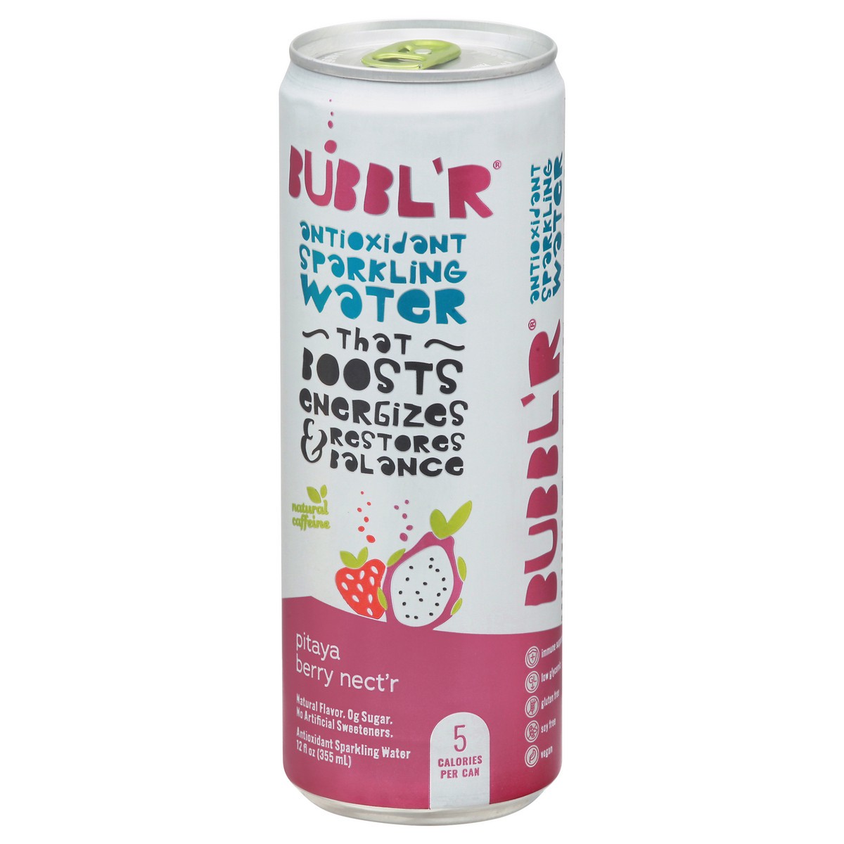 slide 2 of 9, BUBBL'R Pitaya Berry Nect'r Antioxidant Sparkling Water - 12 oz, 12 oz