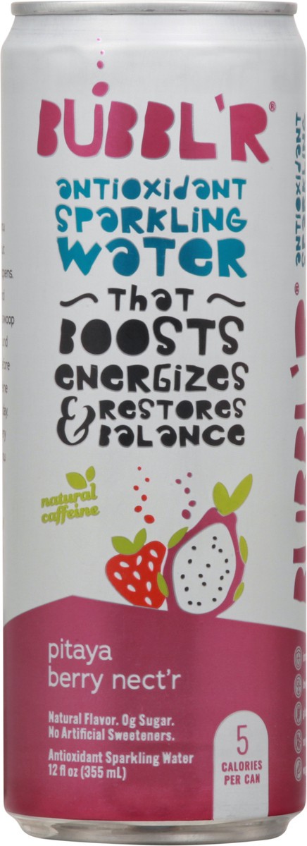 slide 5 of 9, BUBBL'R Pitaya Berry Nect'r Antioxidant Sparkling Water - 12 oz, 12 oz