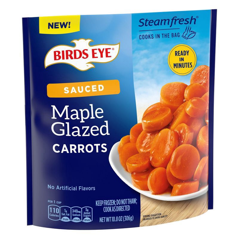 slide 3 of 3, Birds Eye Maple Glazed Carrots, Frozen Vegetables, 10.8 oz., 10.8 oz