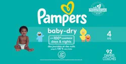 Pampers Baby Dry Diapers Size 4 92 Count