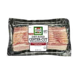 Jones Dairy Farm Extra Thick Dry-Aged Center-Cut Cherrywood Smoked Sliced Bacon