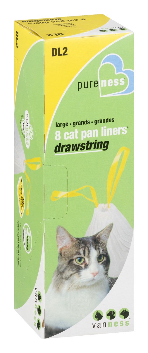 slide 5 of 9, Van Ness Large Drawstring Cat Pan Liners, 8 ct
