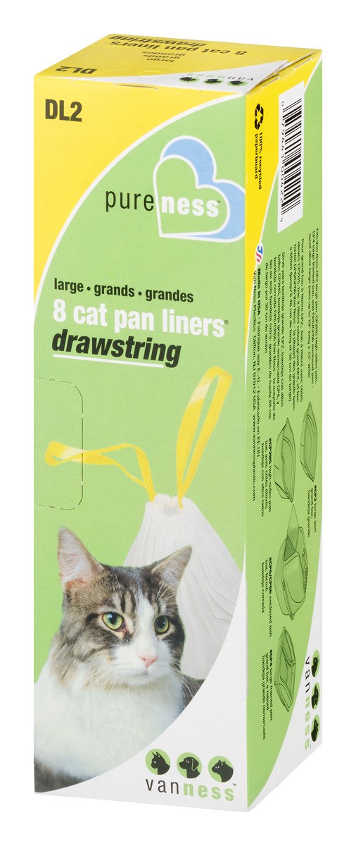 slide 7 of 9, Van Ness Large Drawstring Cat Pan Liners, 8 ct