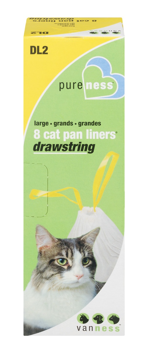 slide 1 of 1, Van Ness Large Drawstring Cat Pan Liners, 8 ct