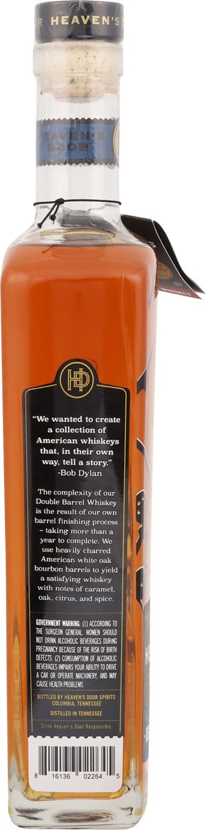 slide 8 of 9, Heaven's Door Double Barrel Whiskey 750 ml, 750 ml