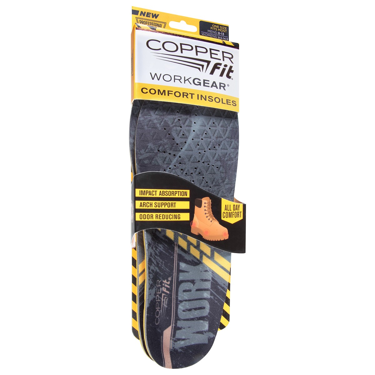 slide 7 of 9, Copper Fit Work Gear Unisex One Size Comfort Insoles 1 ea, 1 ct