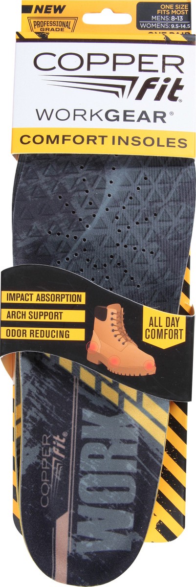 slide 3 of 9, Copper Fit Work Gear Unisex One Size Comfort Insoles 1 ea, 1 ct