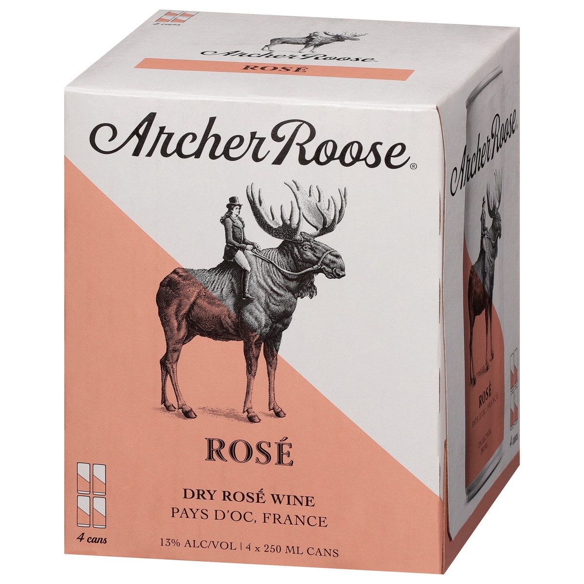 slide 4 of 4, Archer Roose Rose 4 - 250 ml Cans, 4 ct