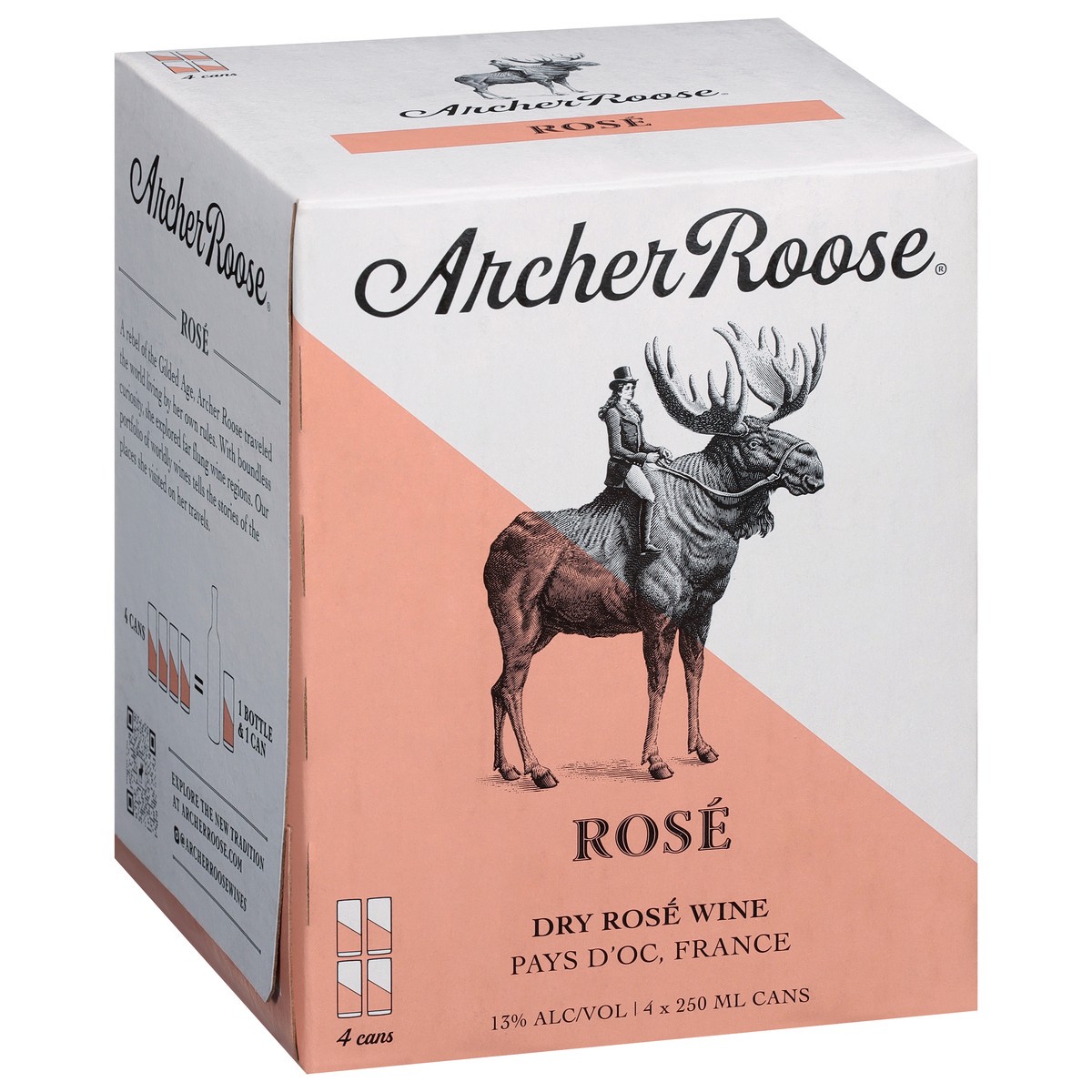slide 2 of 4, Archer Roose Rose 4 - 250 ml Cans, 4 ct