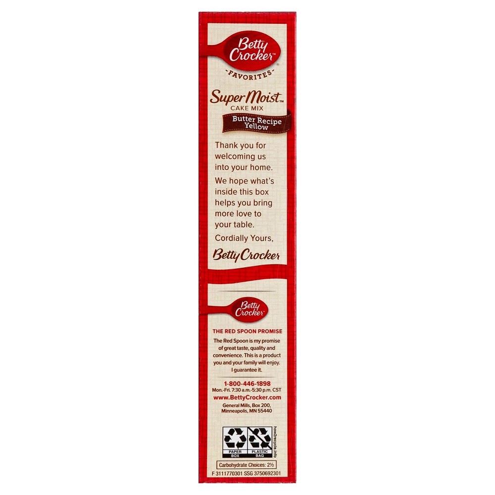 slide 3 of 4, Betty Crocker Cake Mix Super Moist Favorites Butter Recipe Yellow - 15.25 Oz, 15.25 oz
