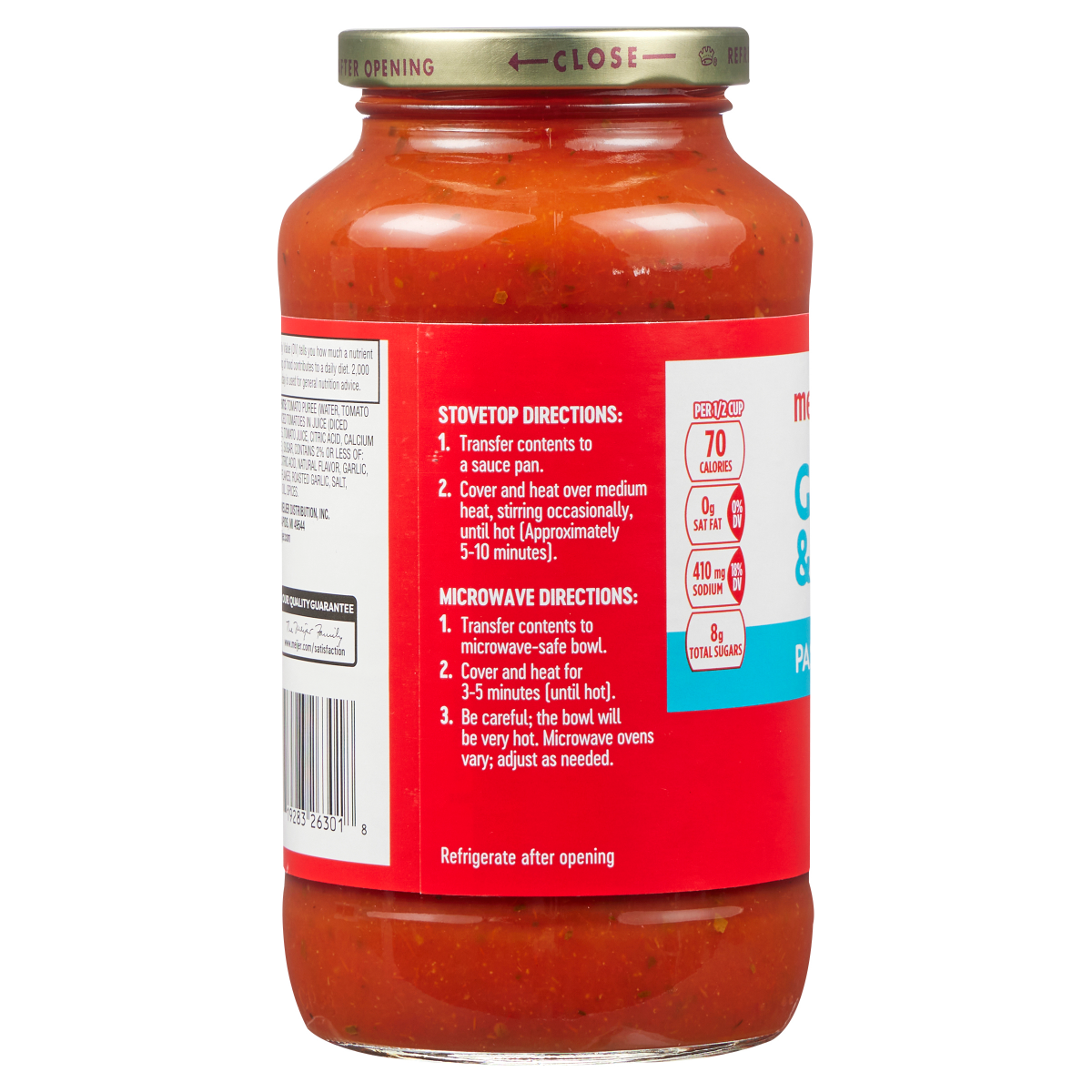 slide 4 of 4, Meijer Garlic Herb Pasta Sauce, 24 oz