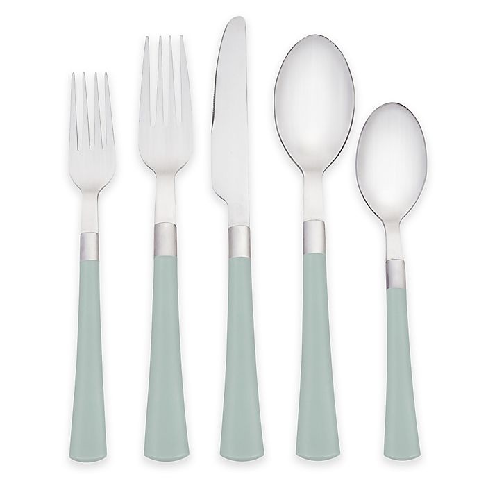 slide 1 of 2, Noritake Colorwave Flatware Set - Green, 20 ct