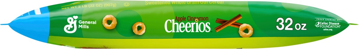 slide 2 of 13, Cheerios Apple Cinnamon Cheerios Breakfast Cereal, Gluten Free, Whole Grain Oats, 32 oz, 2 lb