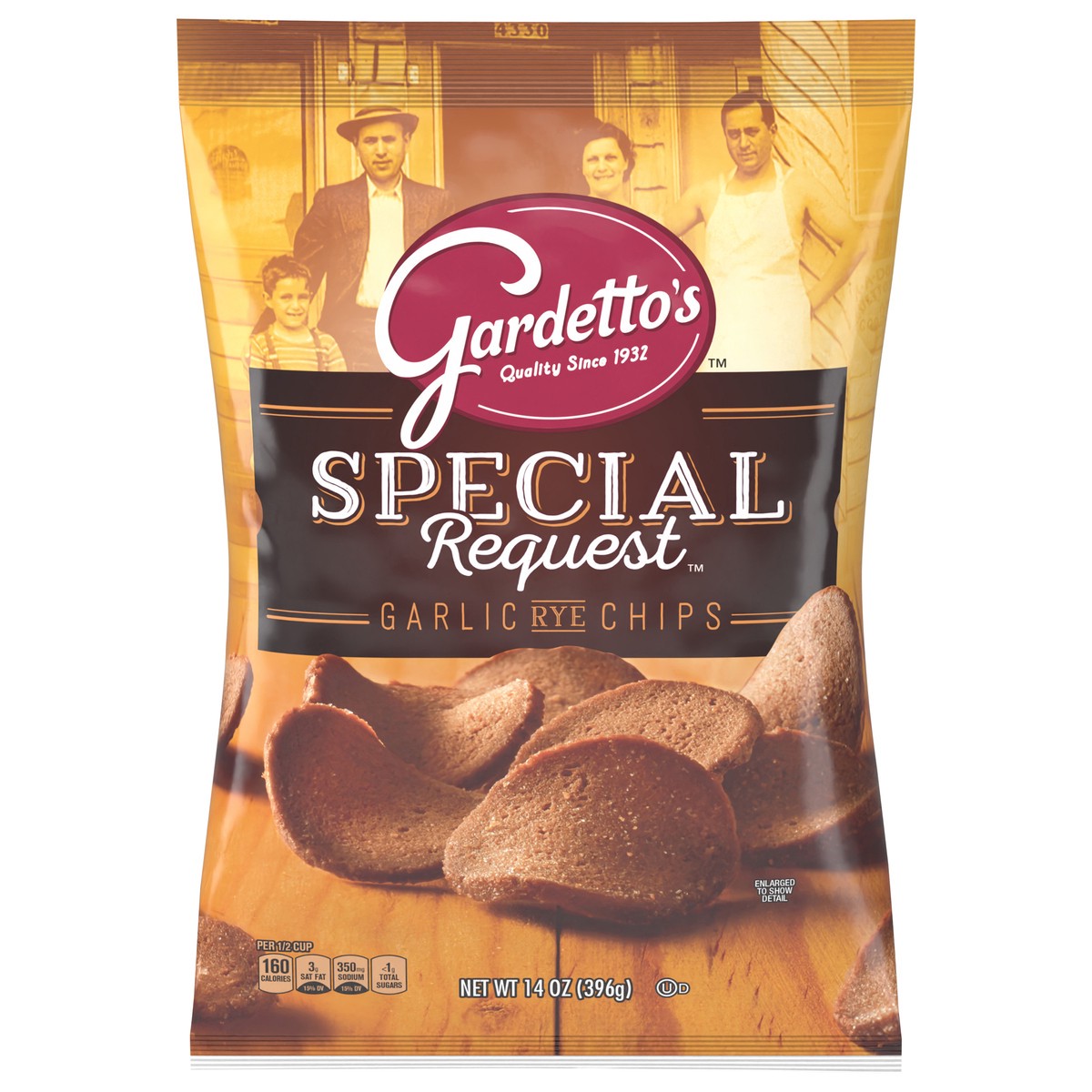 slide 1 of 13, Gardetto's Snack Mix, Special Request Garlic Rye Chips, 14 oz, 14 oz