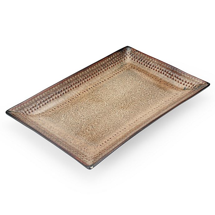 slide 1 of 1, Pfaltzgraff Cambria Rectangular Platter - Brown, 1 ct