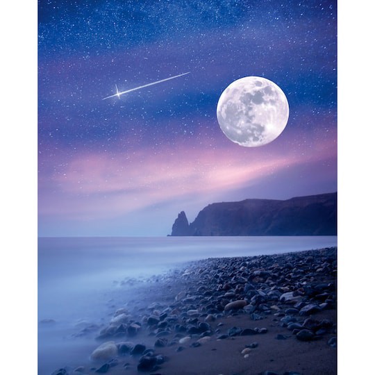 slide 1 of 5, 8" X 10" Celestial Beach Canvas Paint Kit By Craft Smart, 8 in x 10 in