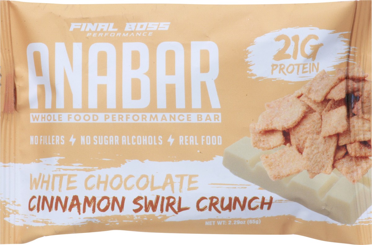 slide 4 of 9, Anabar White Chocolate Cinnamon Swirl Crunch Bar 2.29 oz, 2.29 oz
