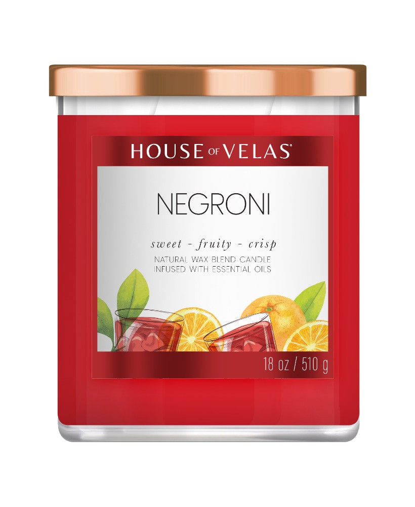 slide 1 of 1, House Of Velas Negroni Scent Jar Candle, 1 ct