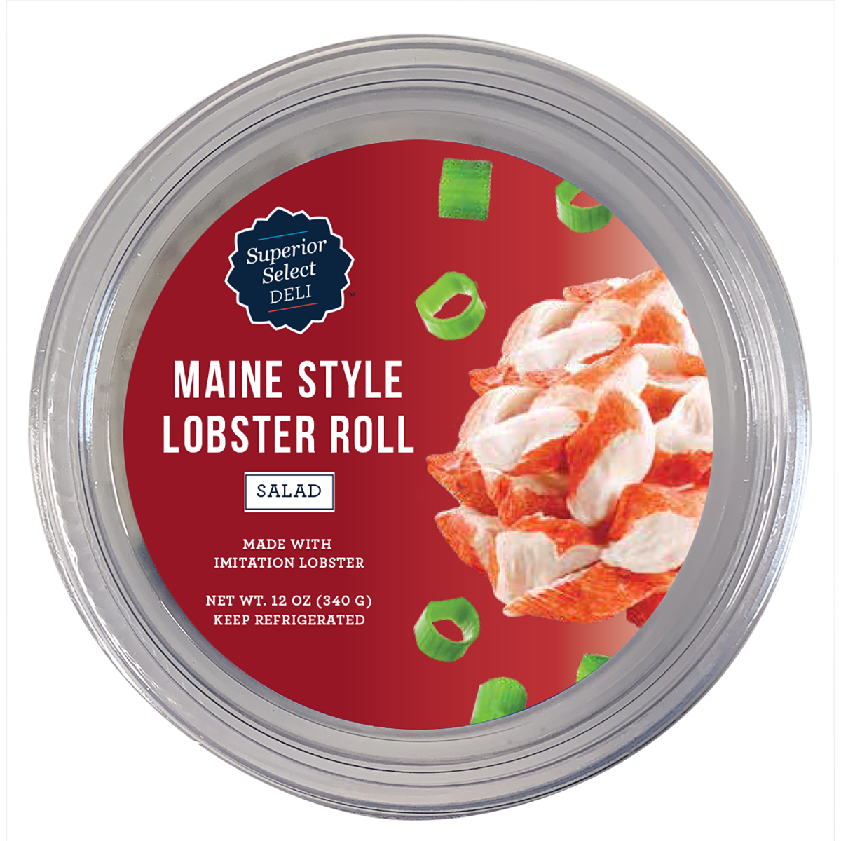 slide 1 of 1, SUPERIOR Maine Style Lobster Roll Salad 12oz, 12 oz