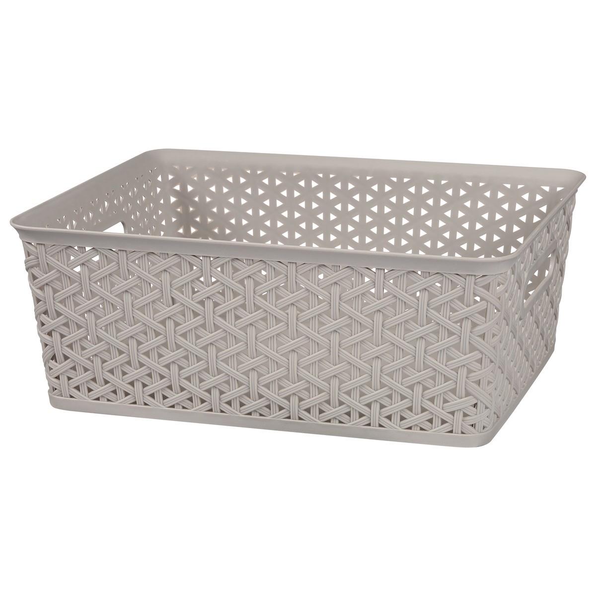 slide 4 of 9, Whitmor Medium Resin Form Tote - Flint Grey, 1 ct