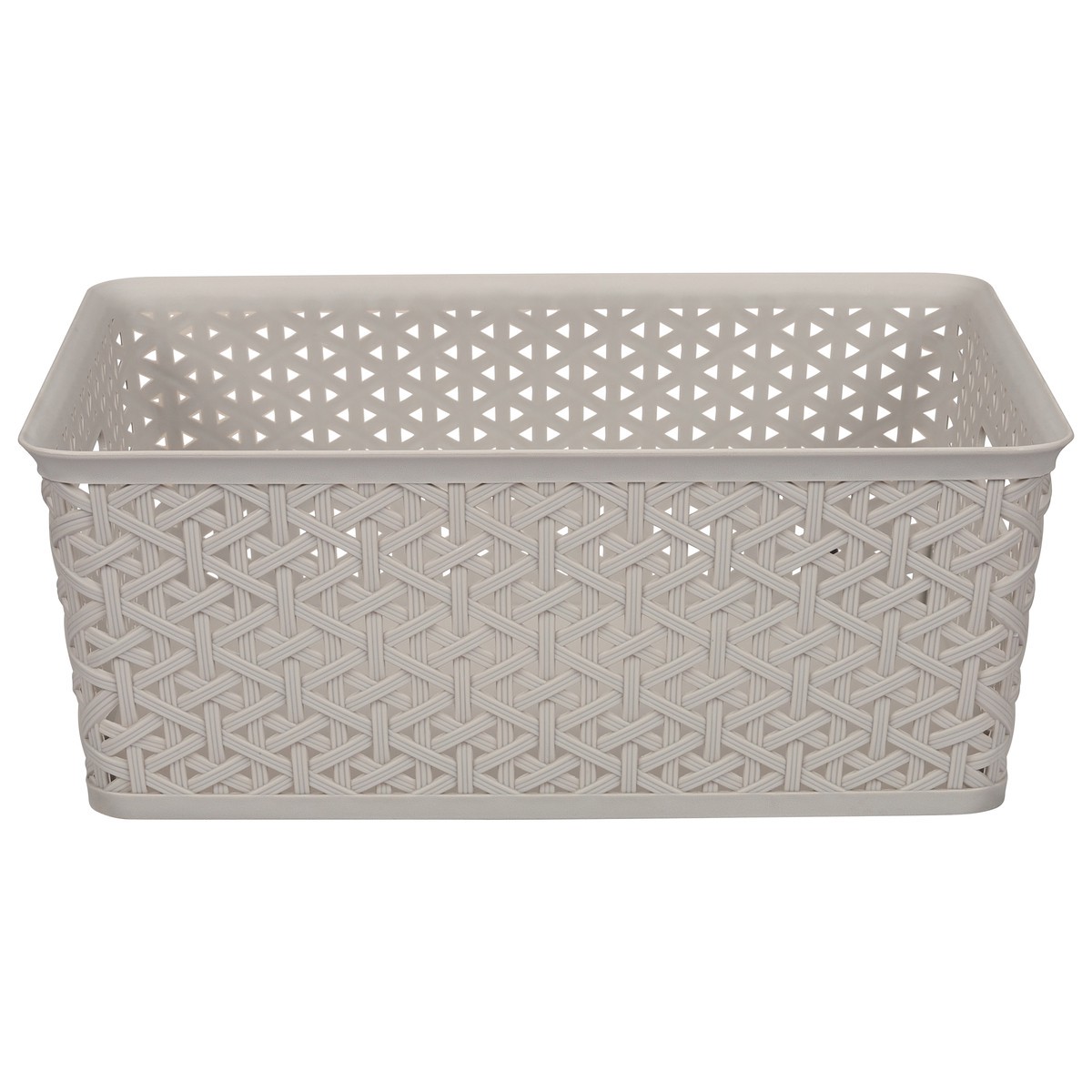 slide 1 of 9, Whitmor Medium Resin Form Tote - Flint Grey, 1 ct
