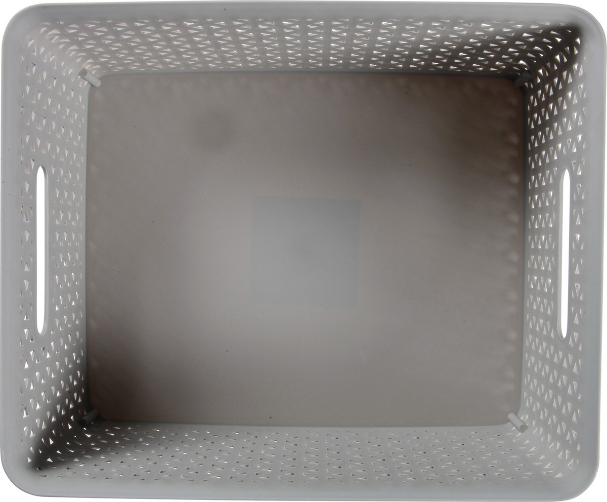 slide 8 of 9, Whitmor Medium Resin Form Tote - Flint Grey, 1 ct