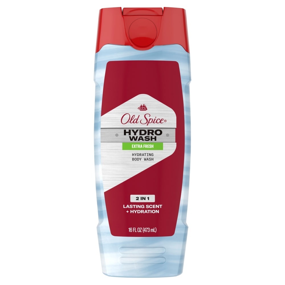 slide 1 of 1, Old Spice Hydro Wash Extra Fresh Hydrating Body Wash For Men, 16 fl oz