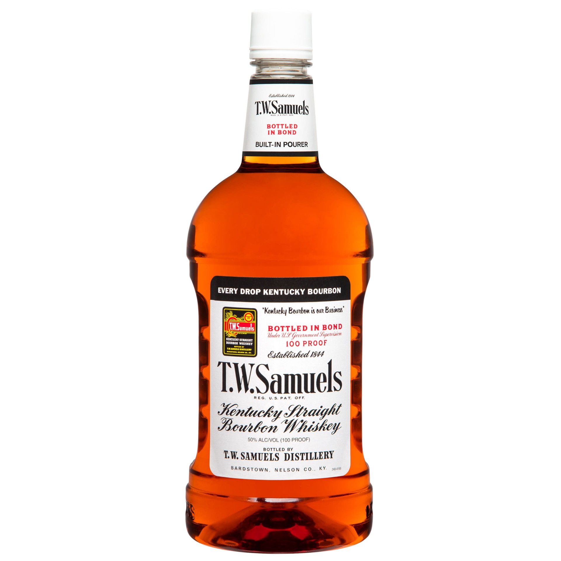 slide 1 of 3, T.W. Samuels Bourbon 100 Proof, 1.75 liter
